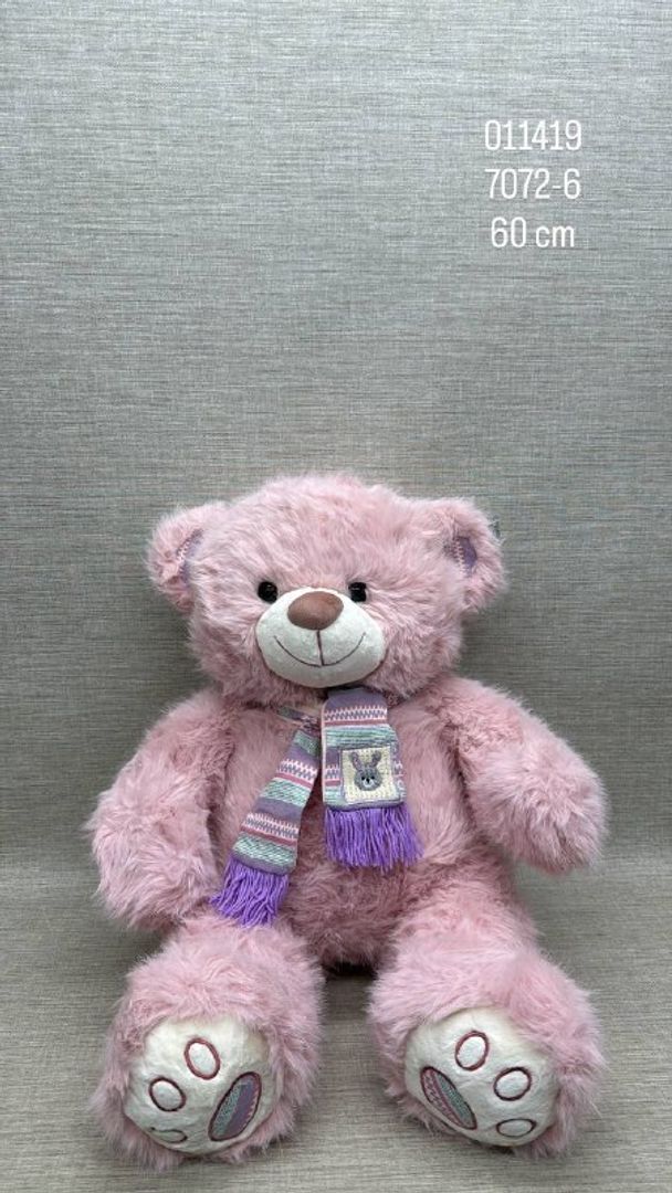 OSO PELUDITO CON BUFANDA 60 CM