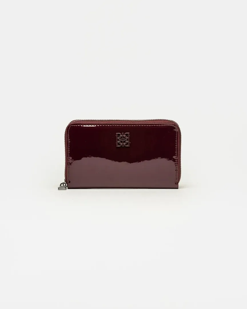 BILLETERA MINT EFECTO CHAROL BURGUNDY