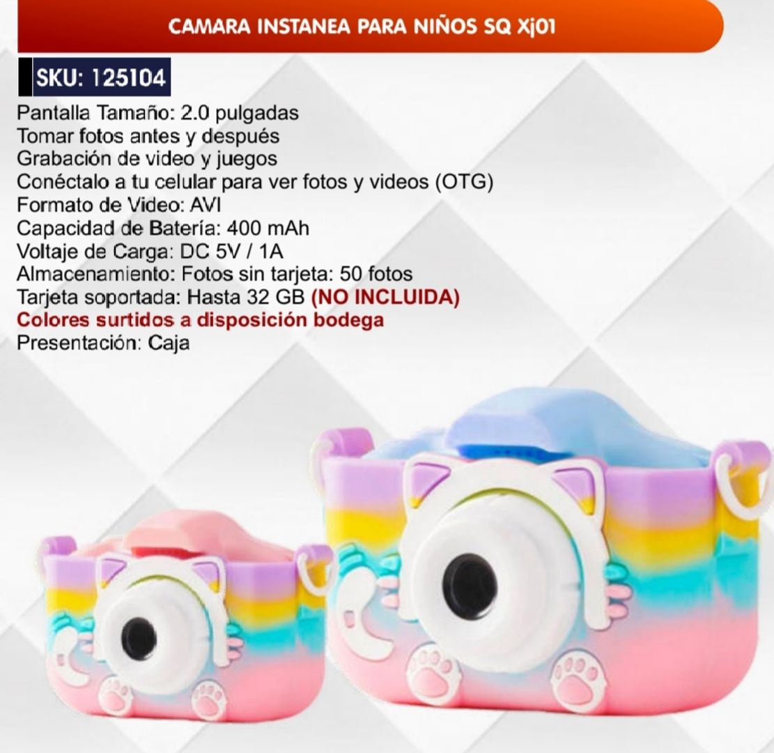 CAMARA INSTANTÁNEA PARA NIÑOS 