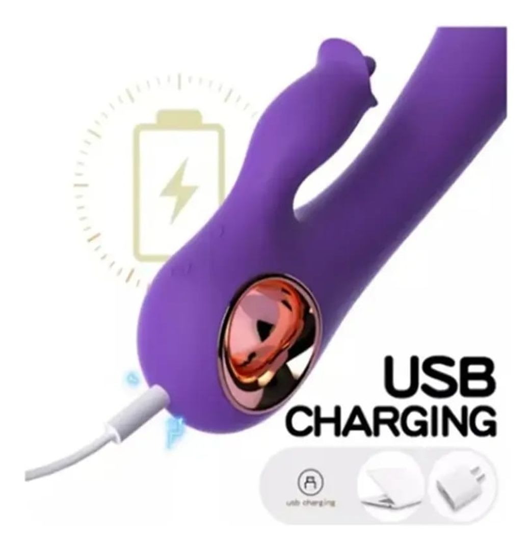 VIBRADOR + ESTIMULADOR DE CLITORIS 