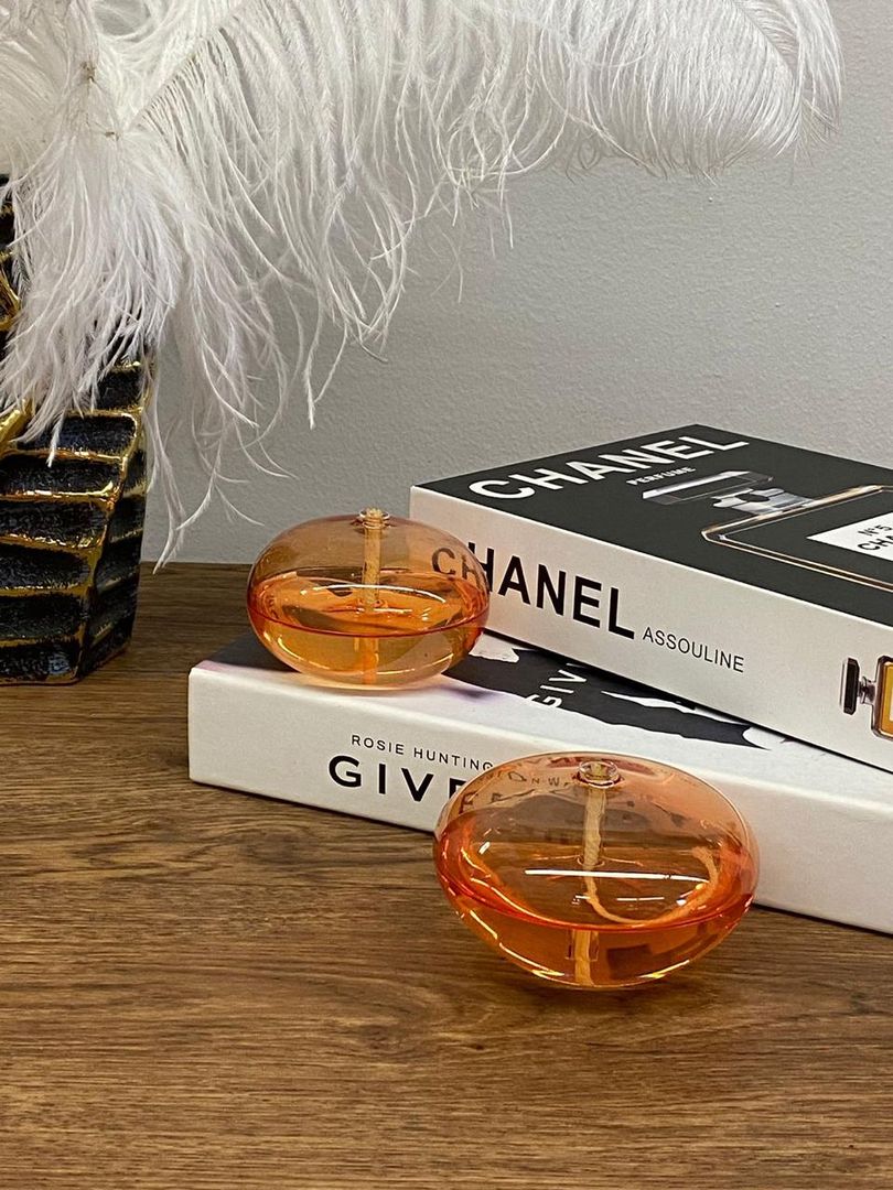 Velas de Cristal Ambar