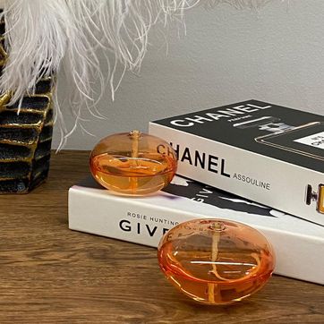 Velas de Cristal Ambar - imagen 2