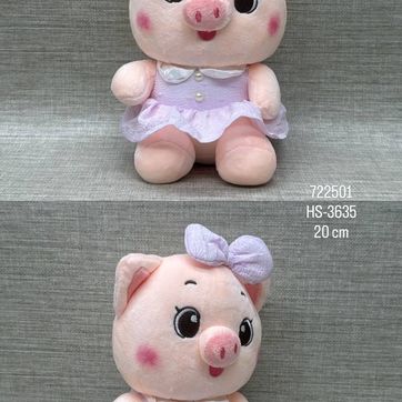 Imagen del producto CERDITA CON VESTIDO Y MOÑO 20 CM