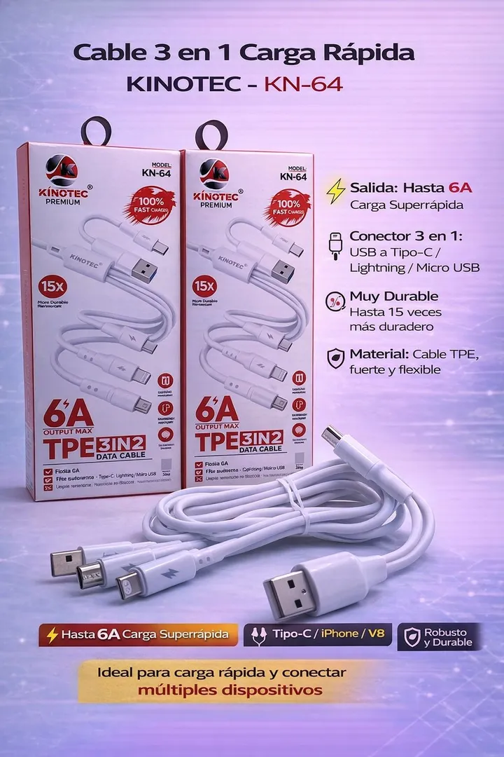 Cable Kinotec 3 in 1 KN-64