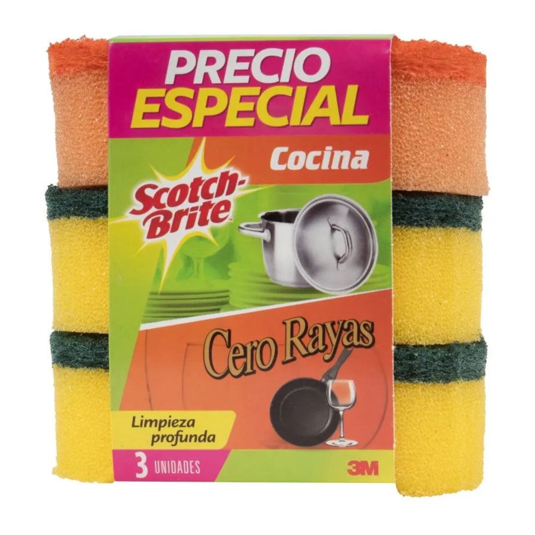 ESPONJA SCOTCH-BRITE*2 + CERO RAYAS