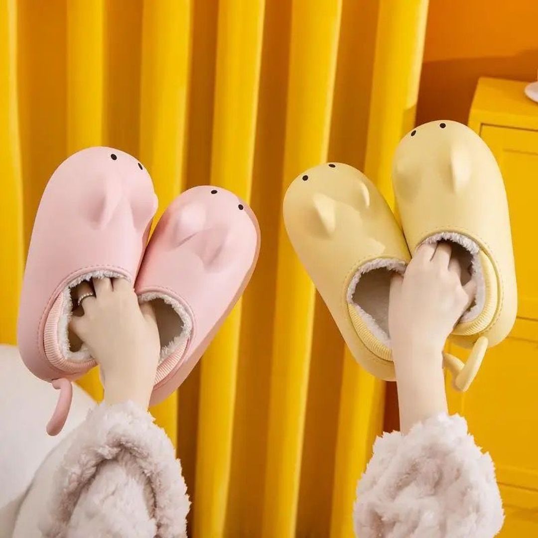 Pantuflas tipo croc ratoncito