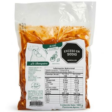 Imagen del producto ALITAS BBQ LA BANQUIVA