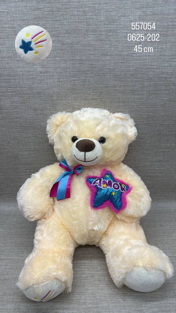 OSO CON ESTRELLA "AMOR" 45 CM