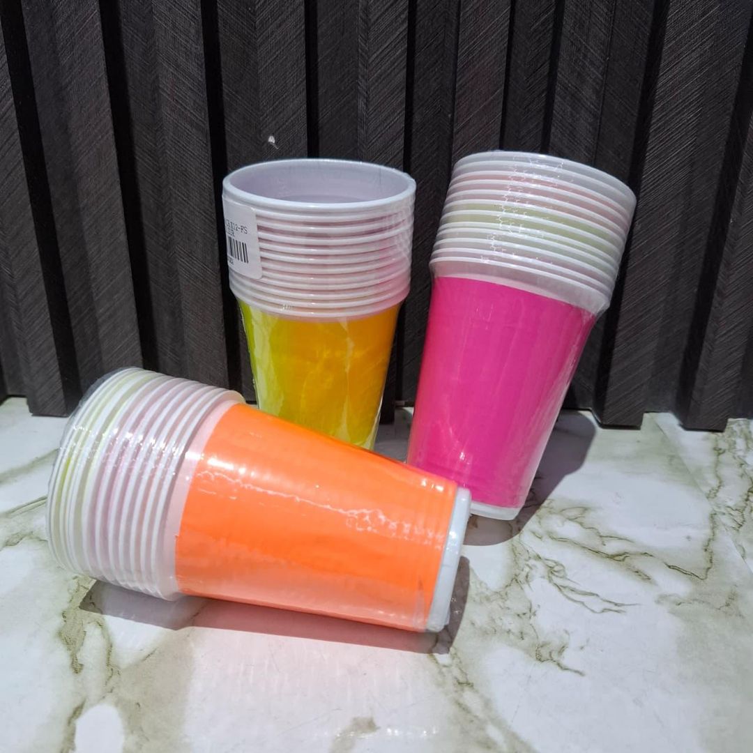 VASO X12 UNIDADES NEÓN SURTIDO 