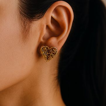 Atrapasueños Cristales Dorado/Plateado - imagen 2