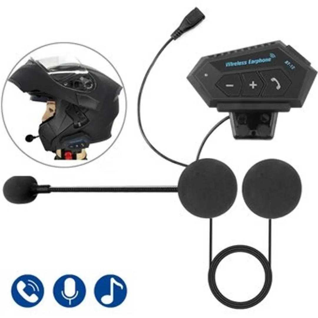 INTERCOMUNICADOR CASCO MANOS LIBRES BLUETOOTH IMPERMEABLE