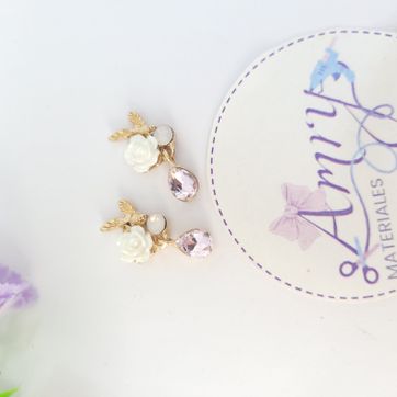 Broche Rosa 2,5x1,2cm  - imagen 2