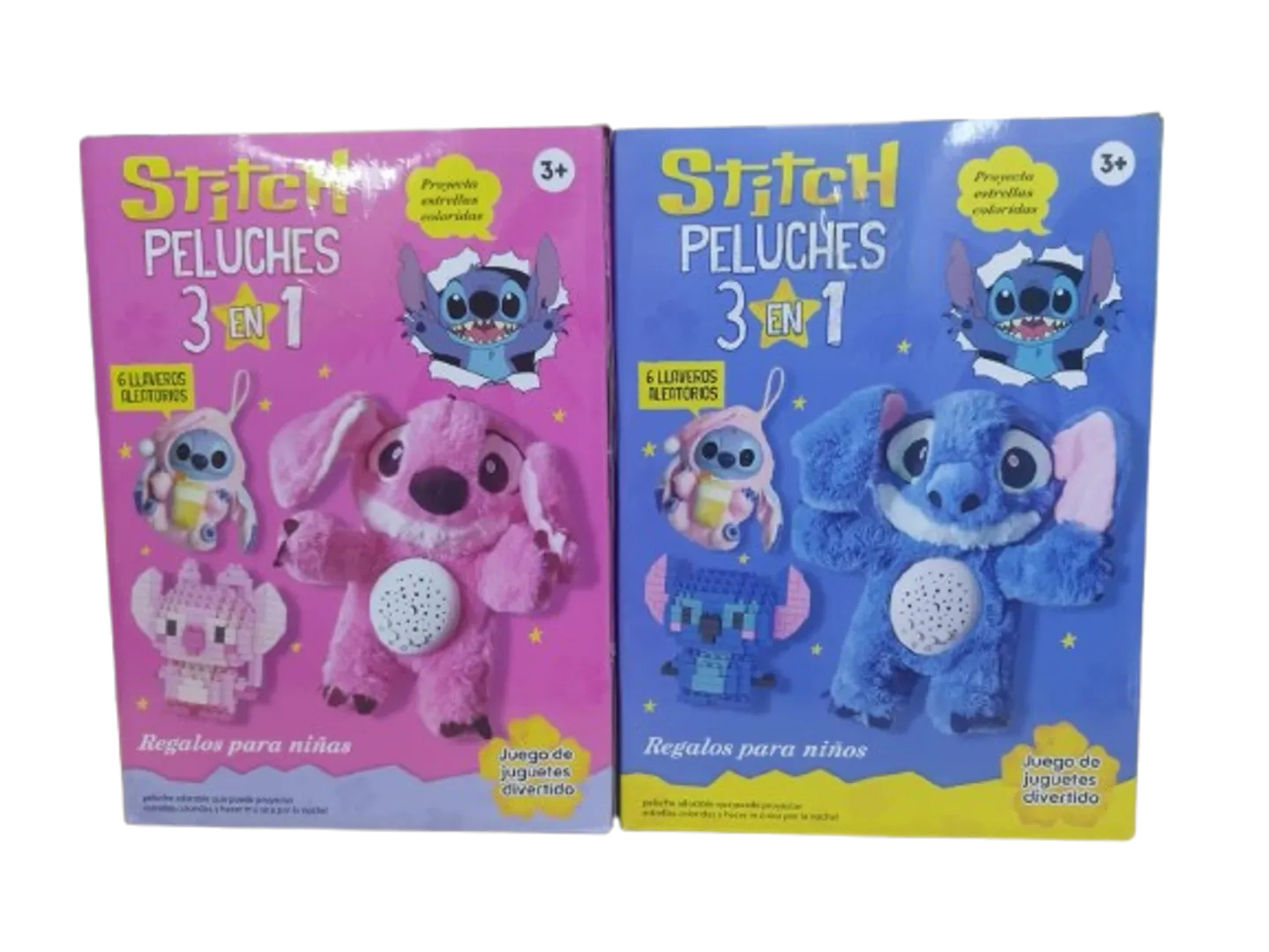 COMBO STICH PELUCHE PROYECTOR - LEGO - LLAVERO