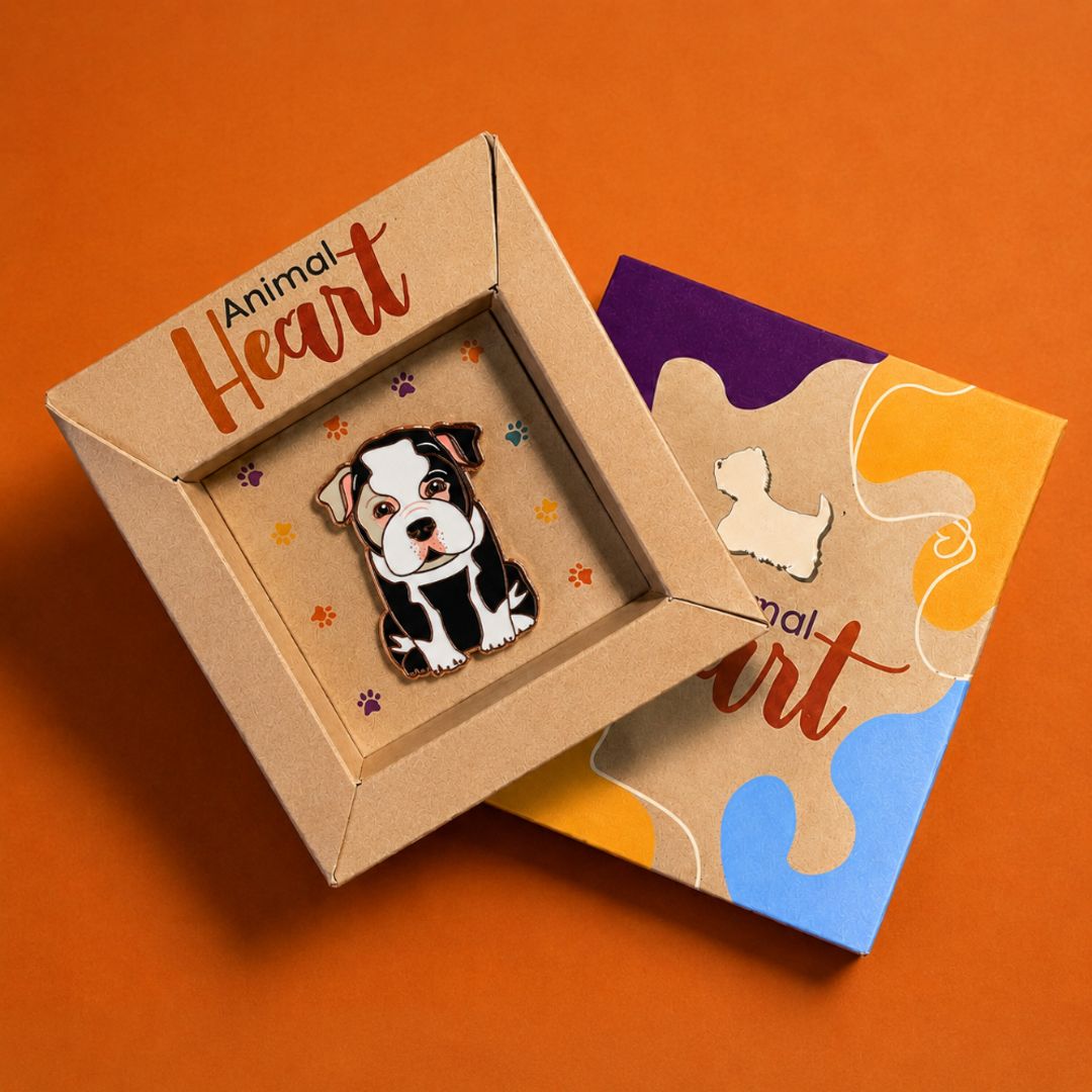 PIN BULLDOG INGLES BLANCO NEGRO