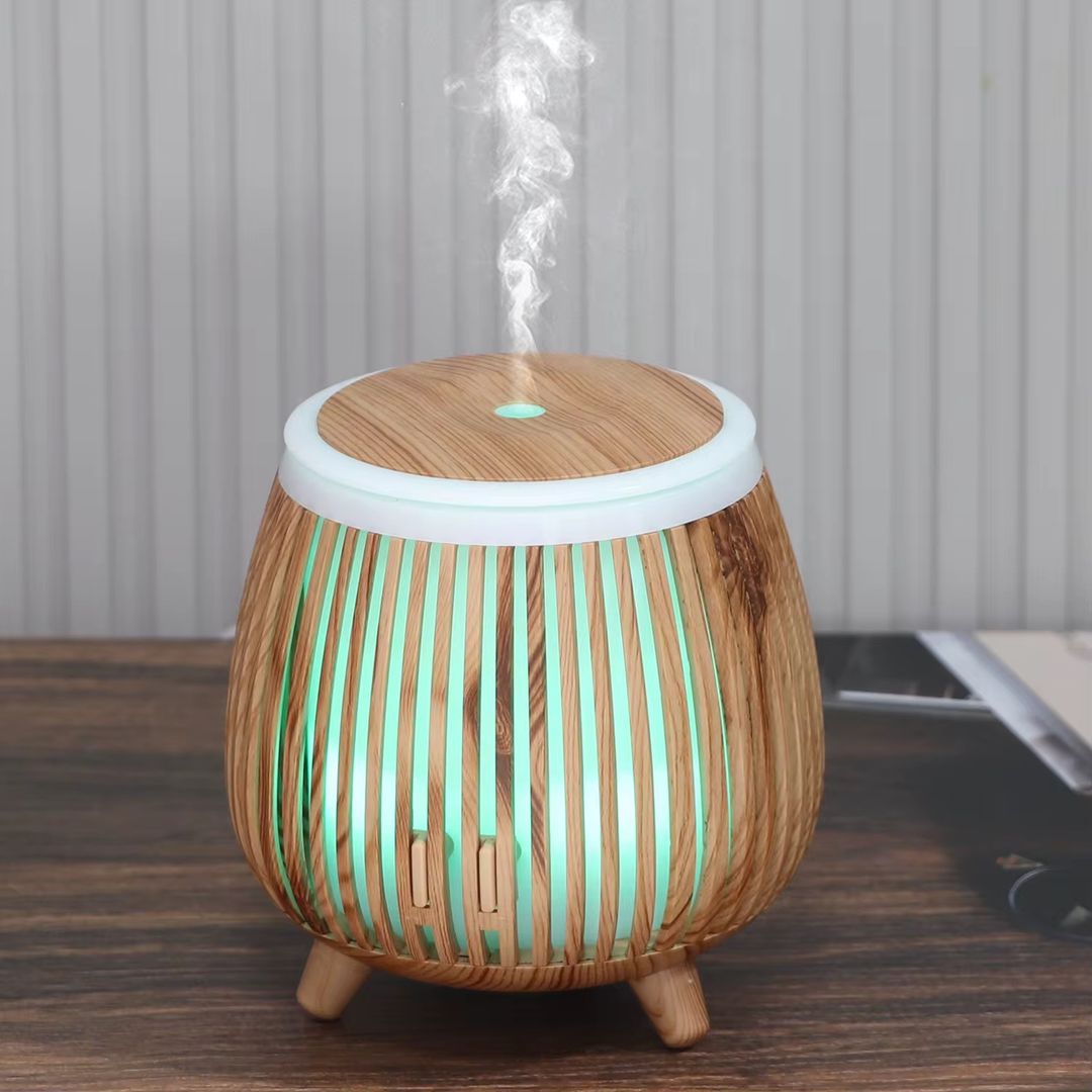 Humidificador led madera 