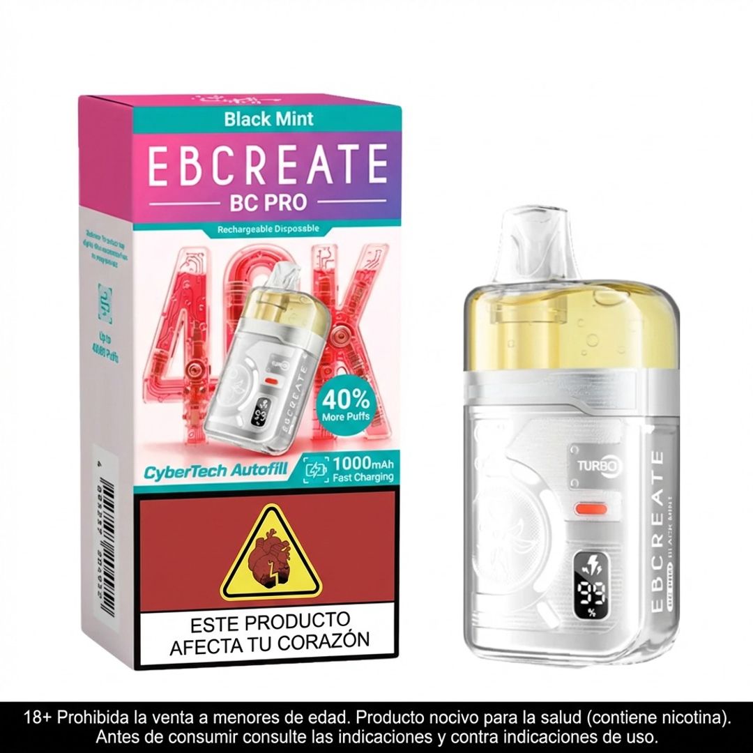 Elfbar Bc Pro Black Mint 40.000 Puffs