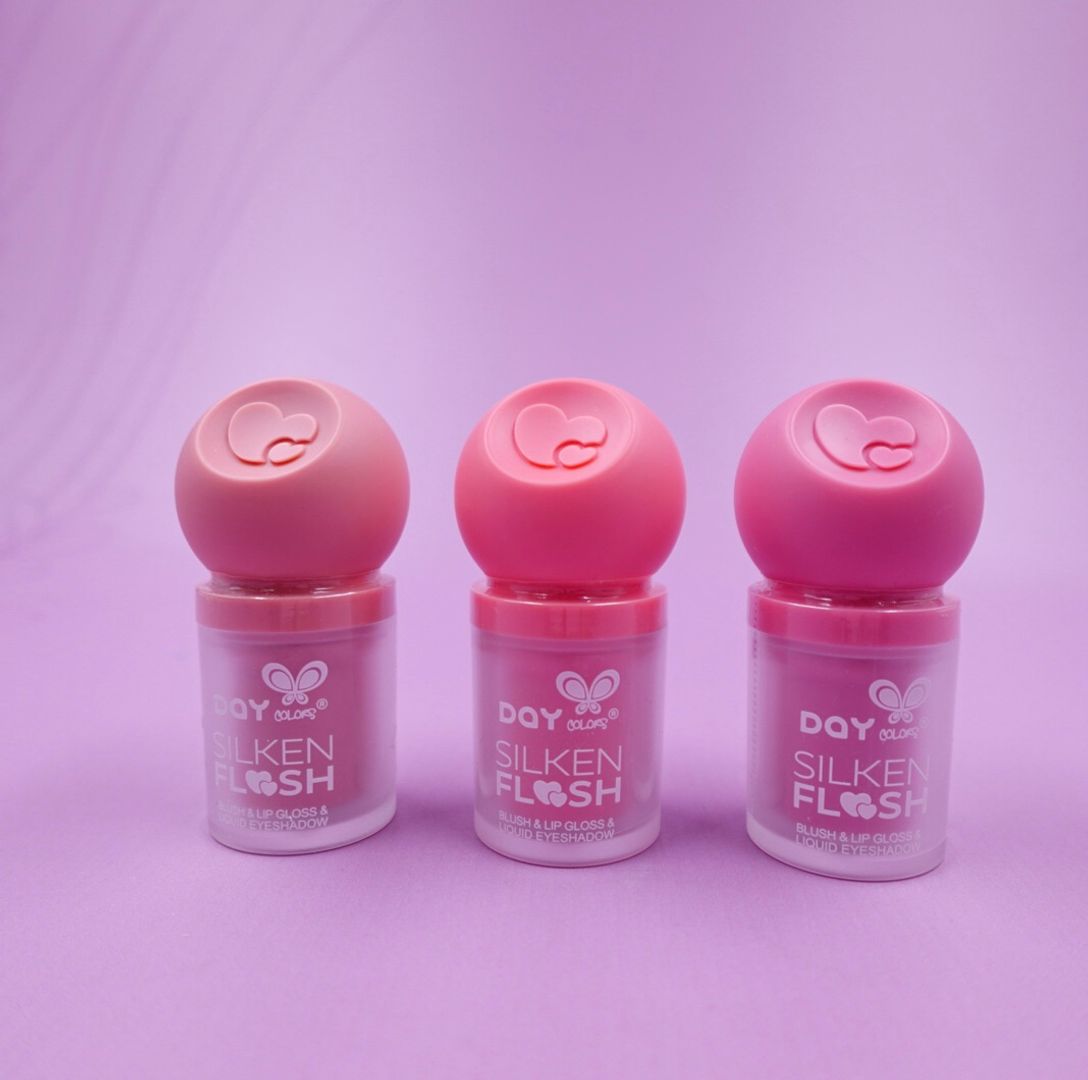 RUBOR LÍQUIDO 3 EN 1 SILKEN FLOSH DAY COLORS