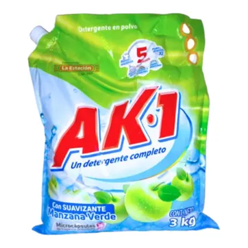 Imagen del producto R. DETERGENTE EN POLVO AK1 MANZANA  X 3.000 GR