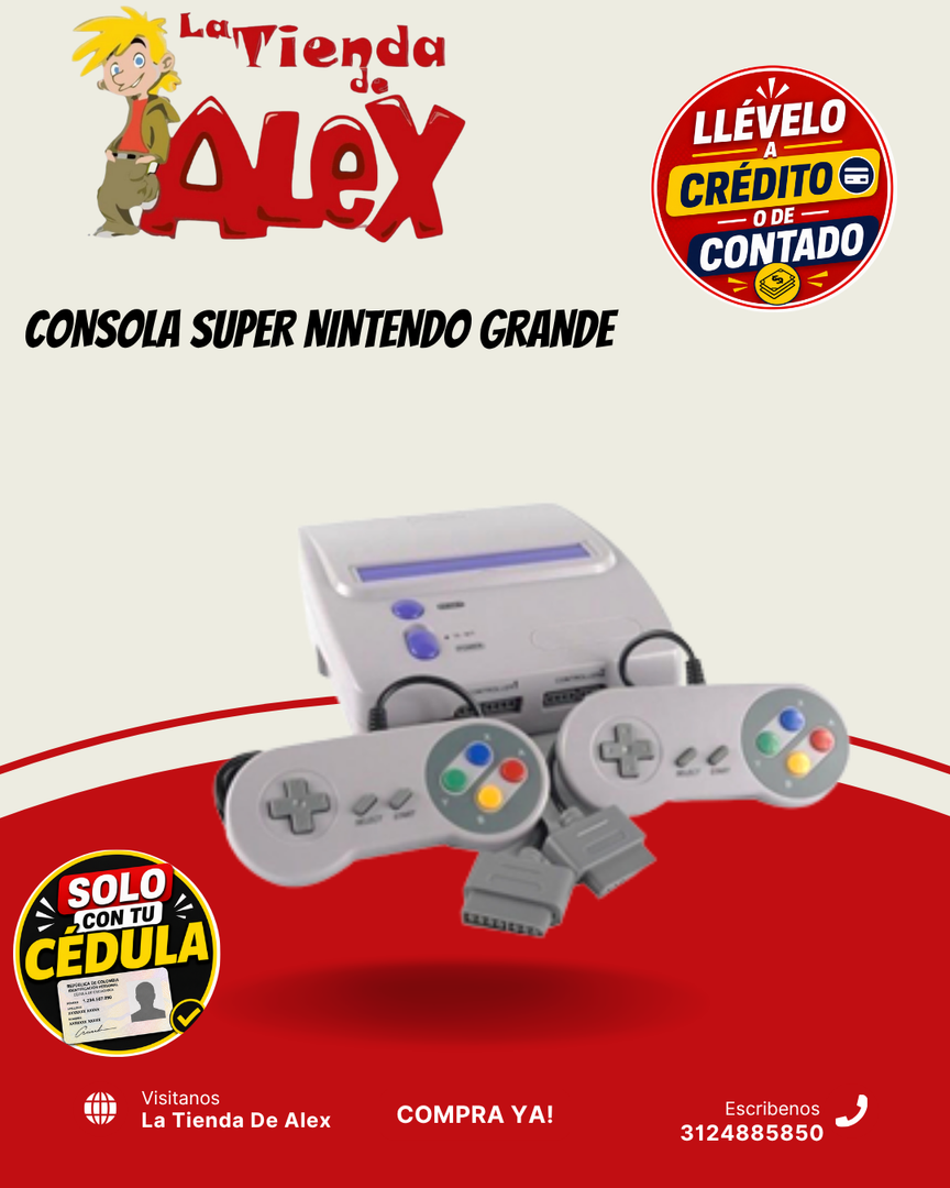 CONSOLA SUPER NINTENDO GRANDE