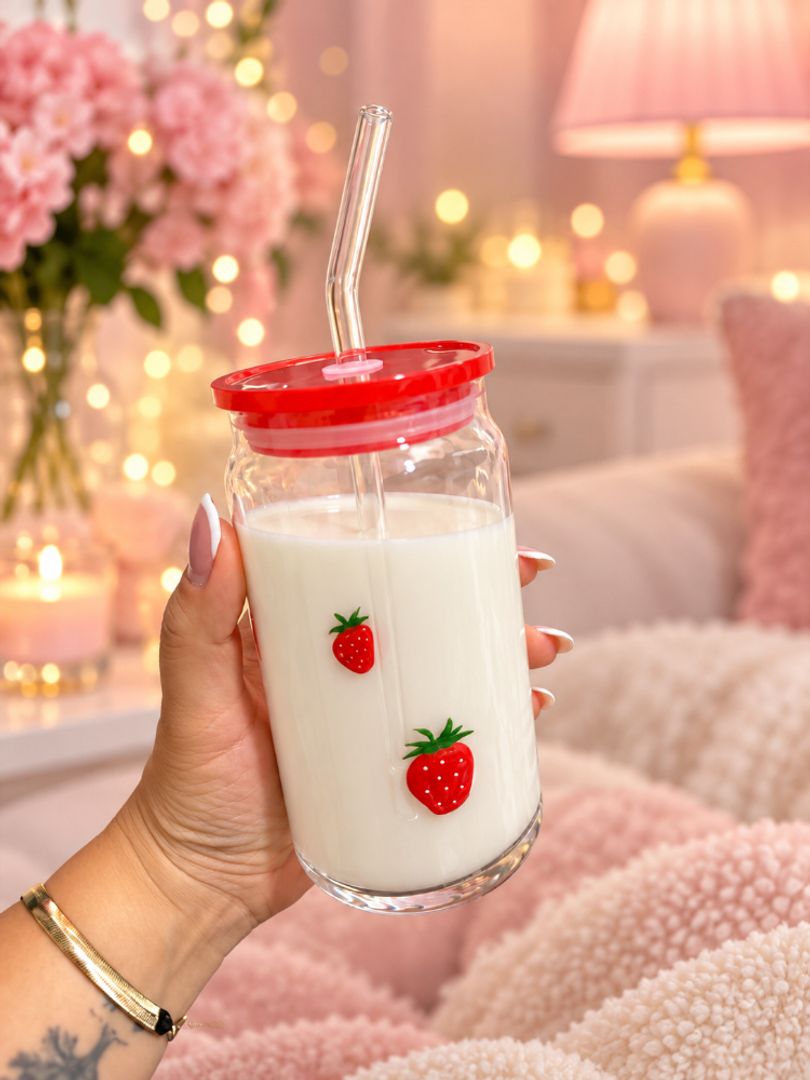 Mug en vidrio frutal