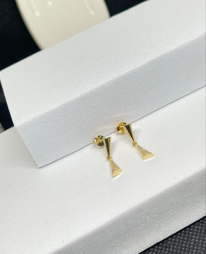 Aretes lagrima circonias cristal
