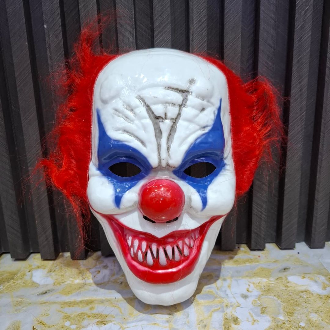 MÁSCARA PAYASO PELO ROJO