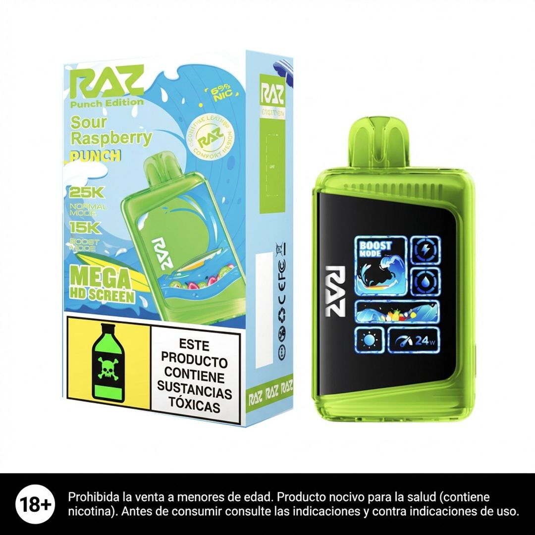 Raz Sour Raspberry Punch 25.000 Puffs