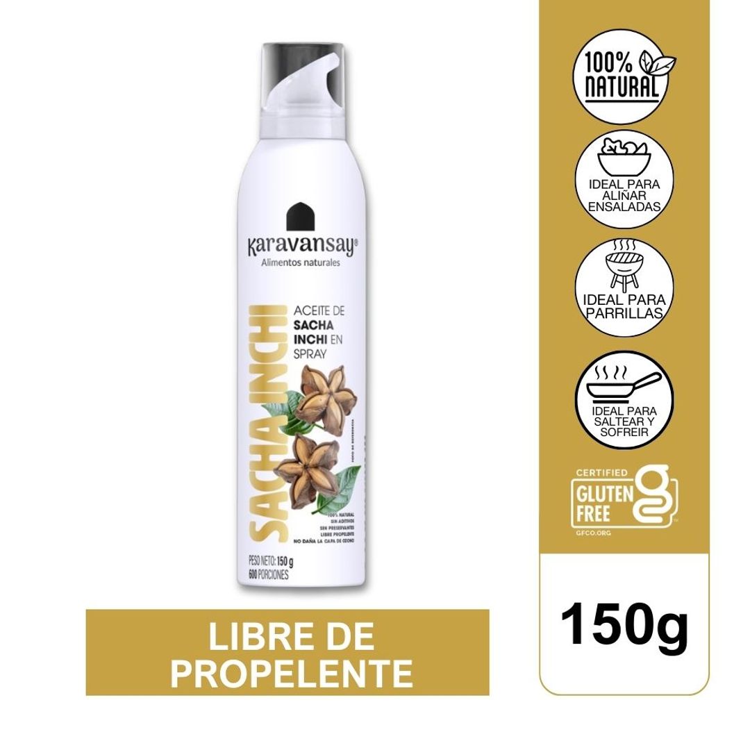 ACEITE SPRAY DE SACHA INCHI KARAVANSAY*150G