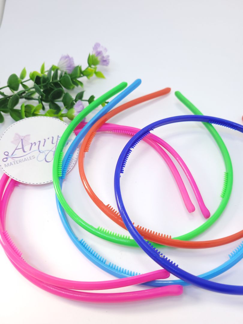 Unid. Diadema 5mm Colores 