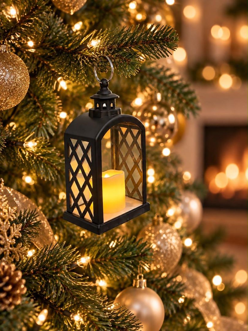 Mini farol decorativo luz LED