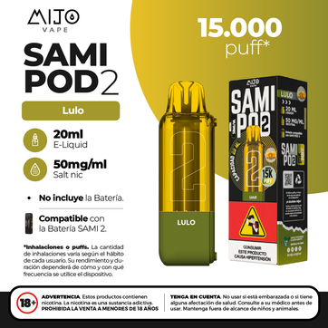 Imagen del producto Mijo Sami Pod Lulo 15.000 Puffs
