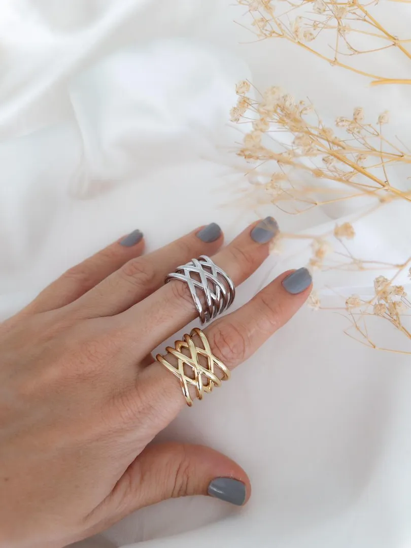 ANILLO TRIPLE CRUZADO