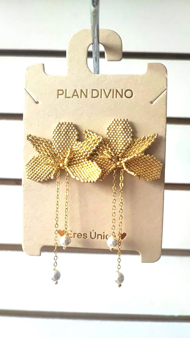 Areta Flor con Cadena Miyuki