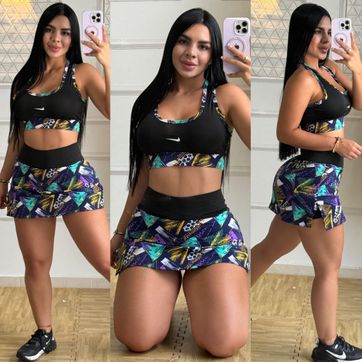 Imagen del producto FALDA TENNIS TOP ESTAMPADA