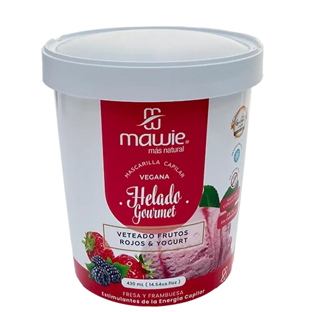 TRATAMIENTO HELADO GOURMET FRUTOS ROJOS 430ML MAWIE