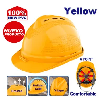 EMTOP CASCO PARA CONSTRUCCION AMARILLO 6 SOPORTES SUPER EMTOP - imagen 1