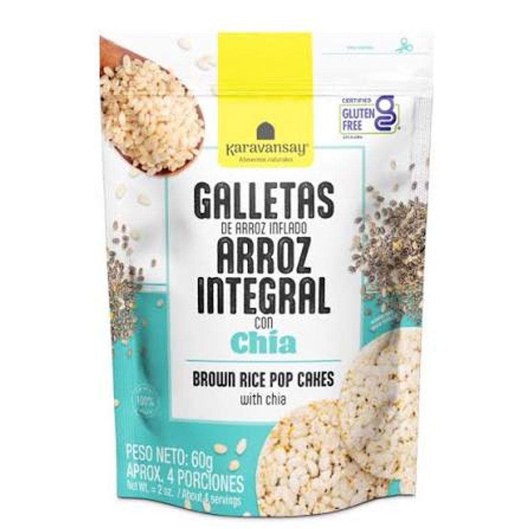 GALLETAS DE ARROZ CHIA KARAVANSAY*60