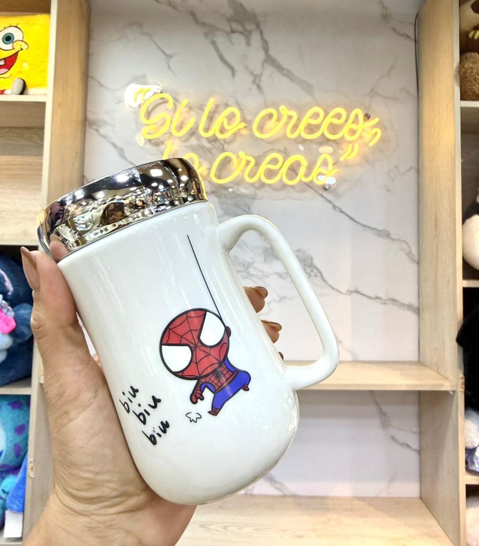 MUG TAPA ESPEJO SPIDERMAN V3 