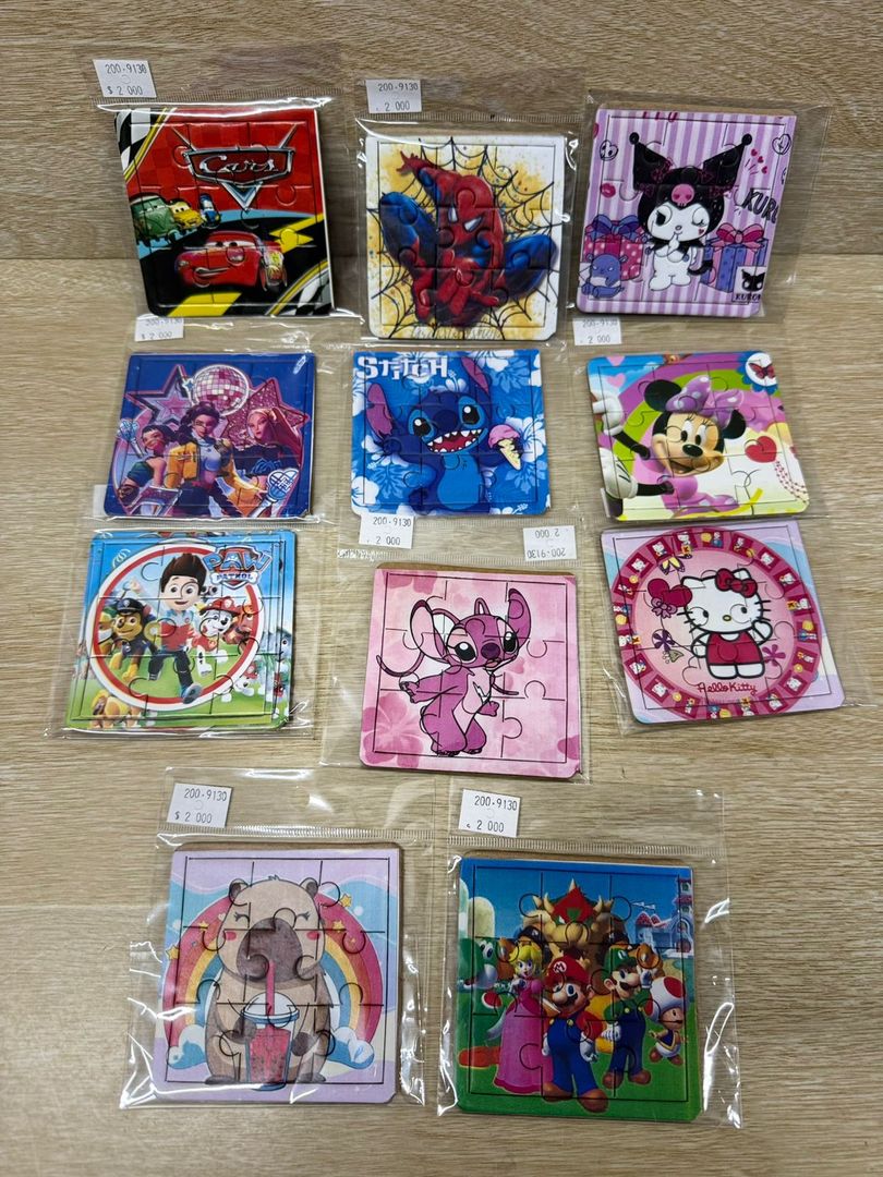 200 MINI ROMPECABEZAS PERSONAJES