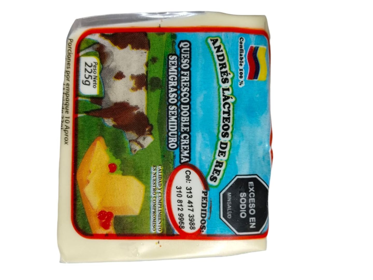QUESO TAJADO ANDRES LACTEOS*225G
