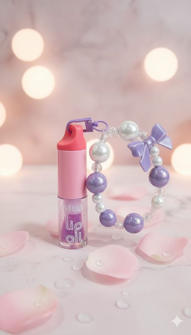 LIP OIL CON BRILLOS Y LLAVERO – MAGIC YOUR LIFE