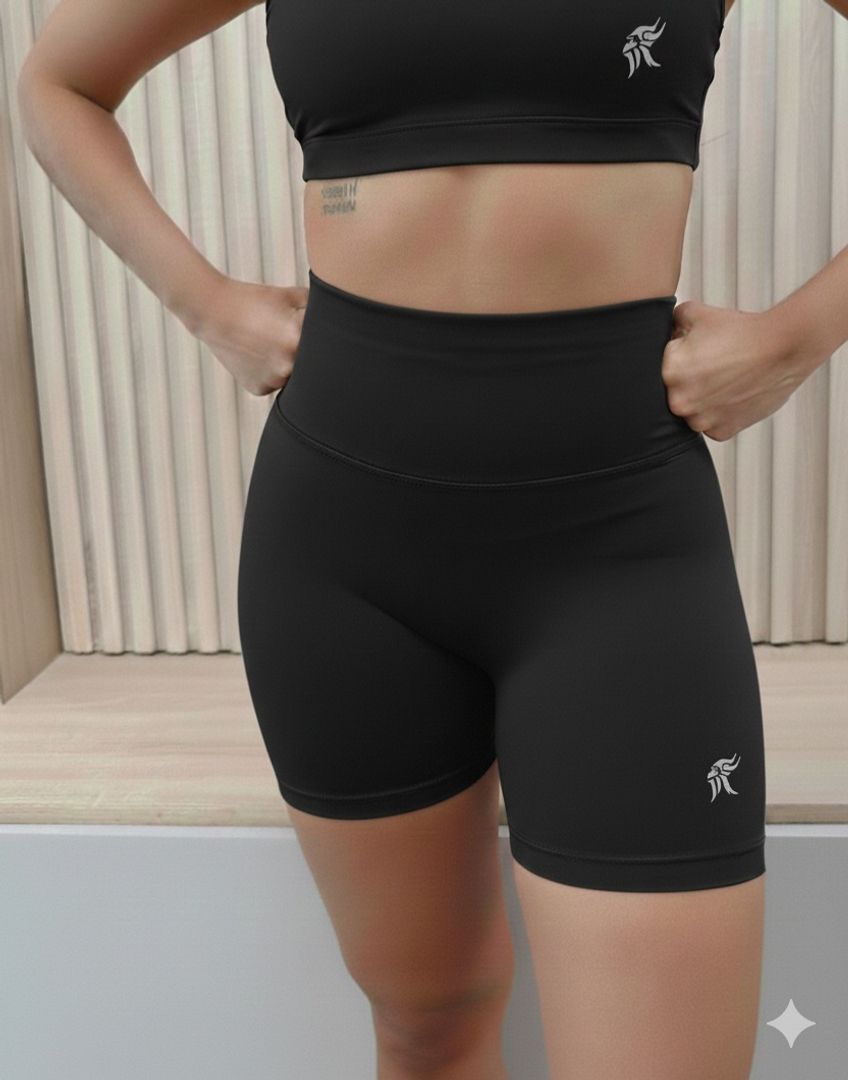  Short sin costura delantera tiro alto Lycra