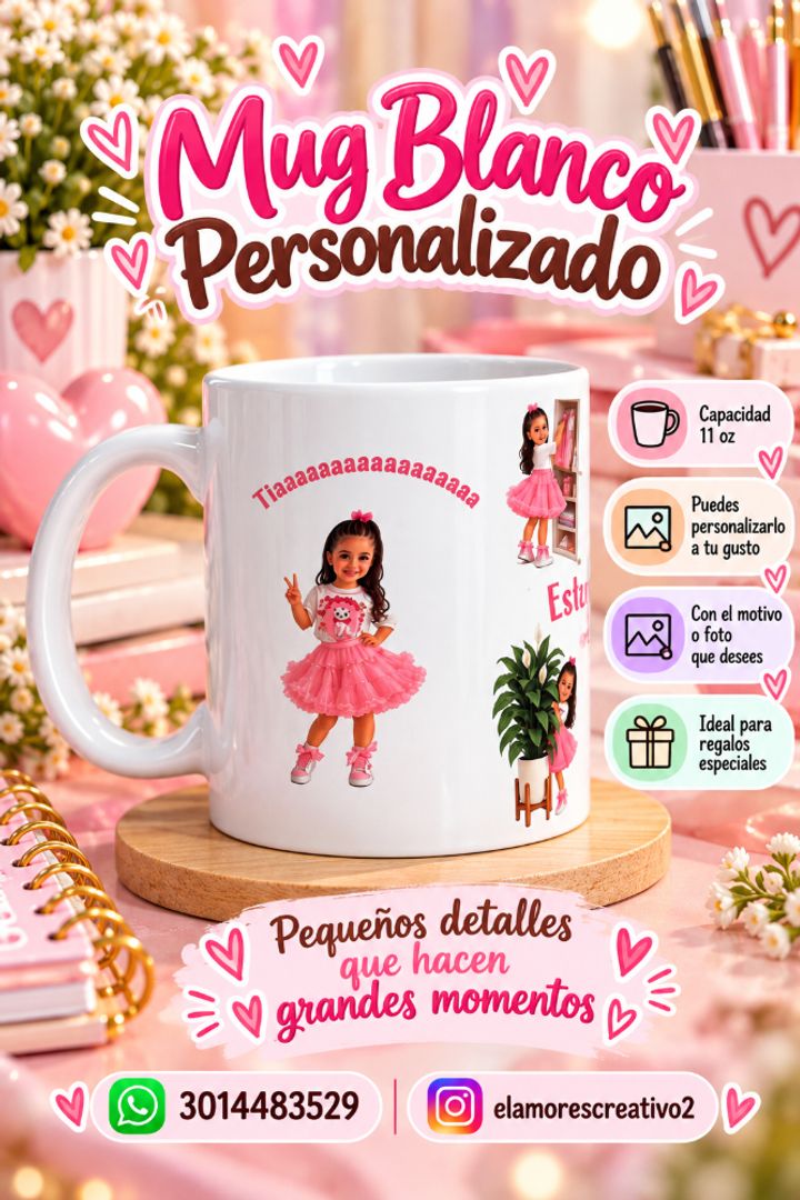 Mug Personalizado blanco