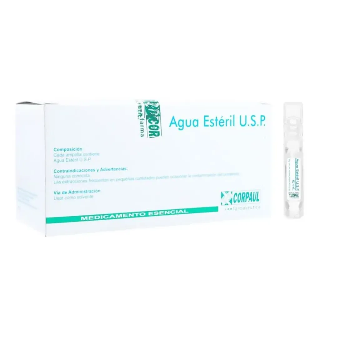 AGUA ESTERIL CORPAUL FCO X 10 ML