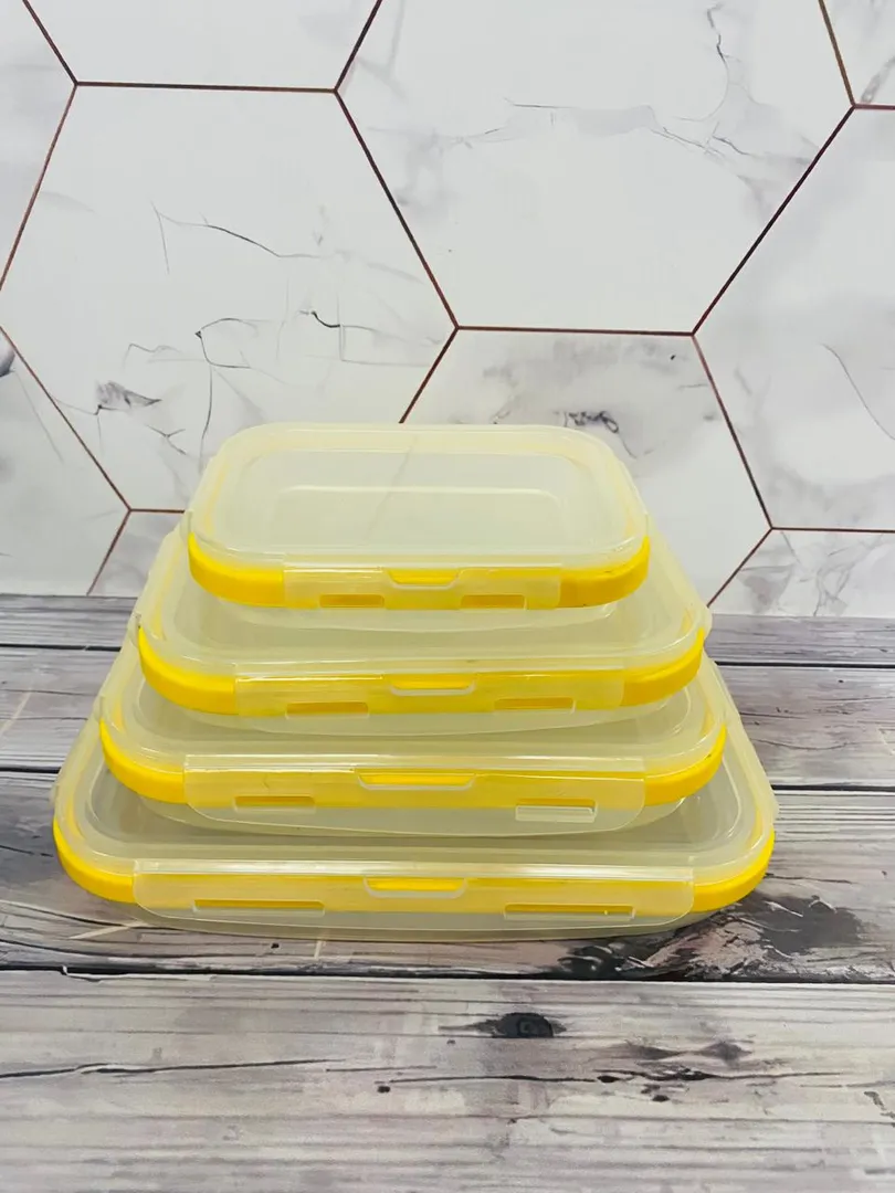 Set X4 contenedores plegables de silicona 