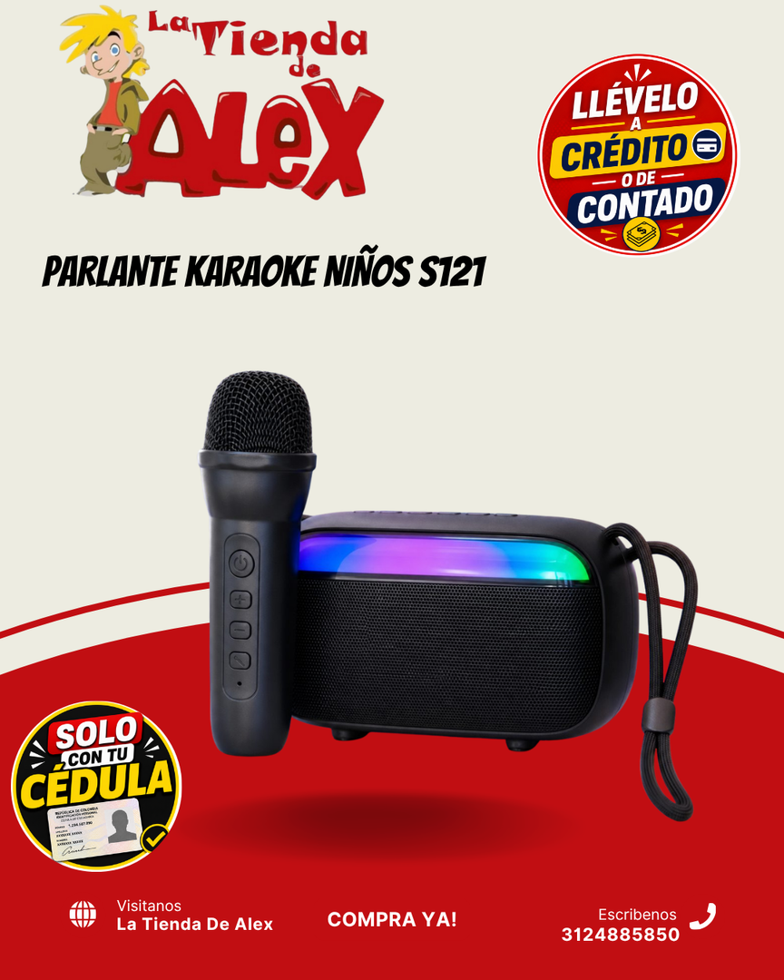 PARLANTE KARAOKE NIÑOS S121