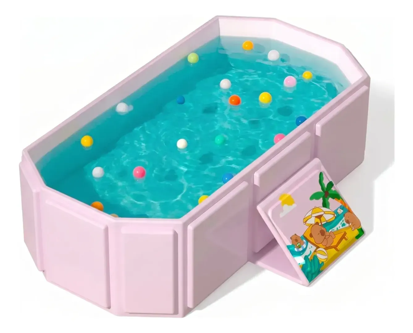 BAÑERA TINA PLEGABLE PORTATIL PARA BEBES ENJOY 80x45x25 CM