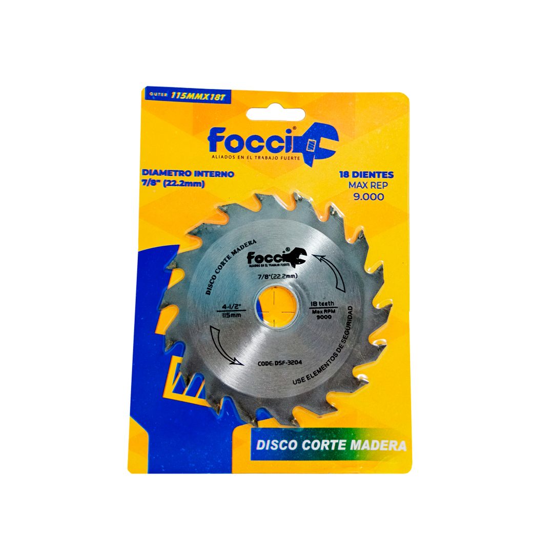 DISCO CORTE MADERA 4 1/2