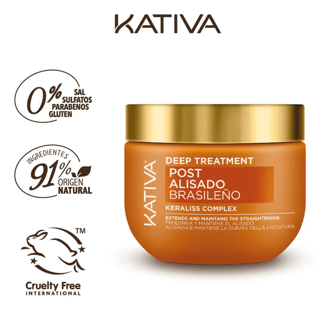 TRATAIENTO POST ALISADO 300ML KATIVA 
