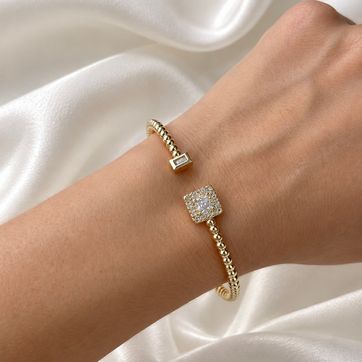 Imagen del producto Brazalete cuadro circon